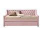 ACME Lianna Twin Daybed & Trundle, Pink Velvet FredCo