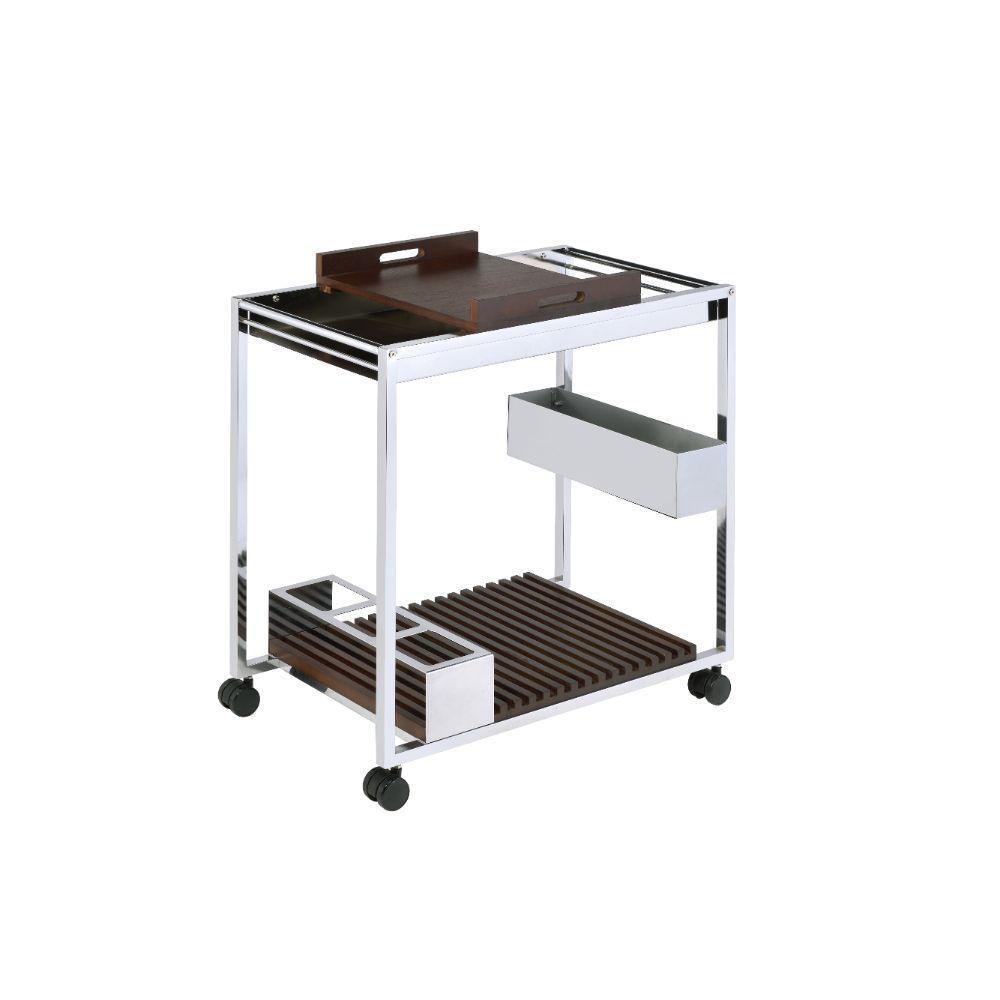 ACME Lisses Serving Cart, Chrome FredCo