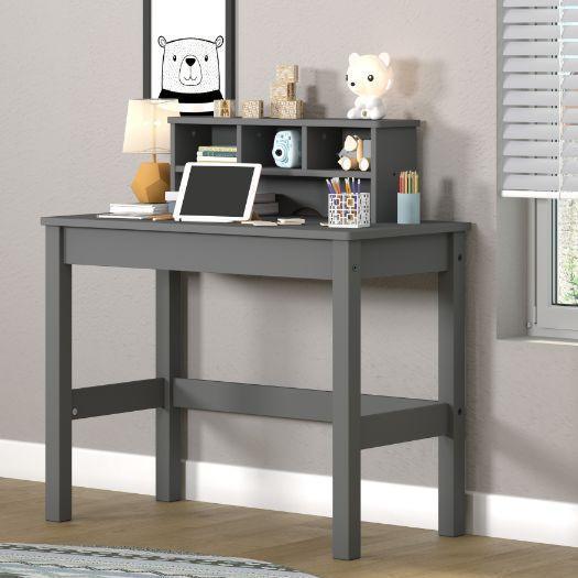 ACME Logan Writing Desk, Gray Finish FredCo