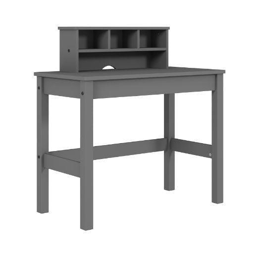 ACME Logan Writing Desk, Gray Finish FredCo