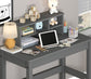 ACME Logan Writing Desk, Gray Finish FredCo