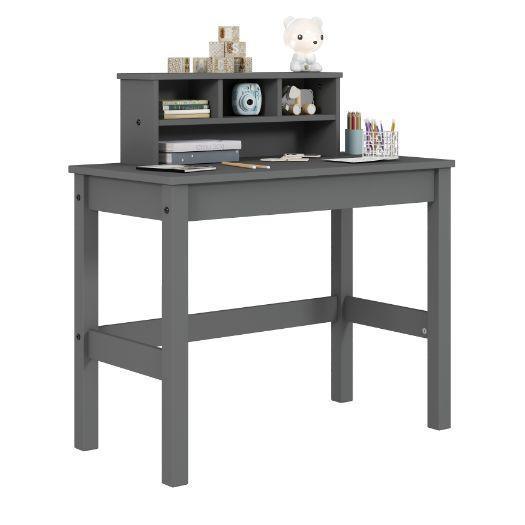 ACME Logan Writing Desk, Gray Finish FredCo
