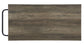 ACME Lona Kitchen Island, Rustic Oak & Black Finish FredCo