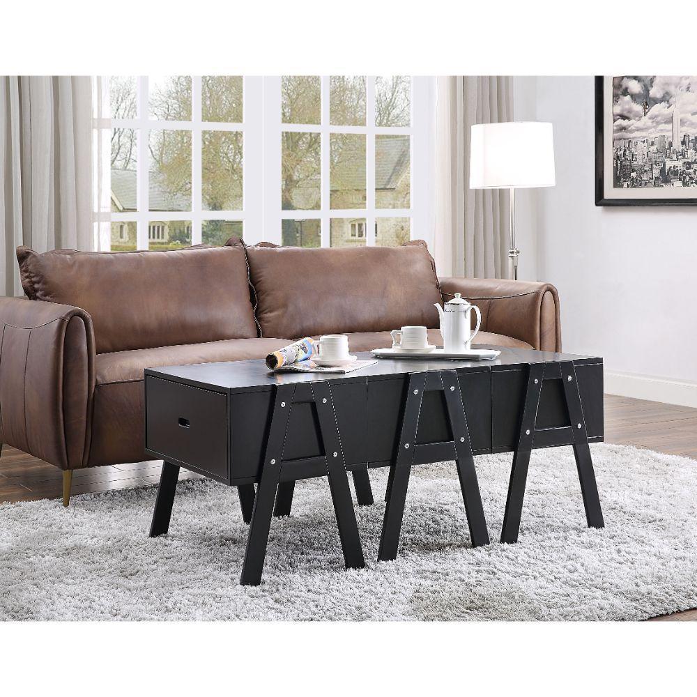 ACME Lonny Coffee Table (Convertible), Black FredCo