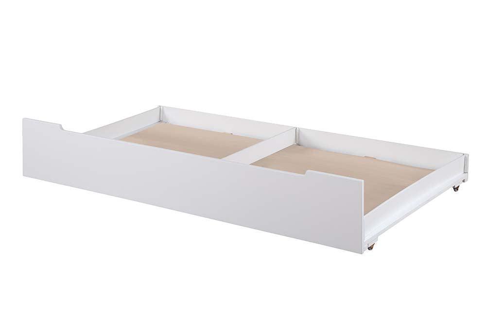 ACME Loreen Trundle (Twin), Oak & White Finish FredCo