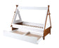 ACME Loreen Twin Bed, Oak & White Finish FredCo