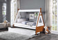 ACME Loreen Twin Bed, Oak & White Finish FredCo