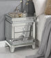 ACME Lotus Accent Table, Mirrored & Faux Crystals Inlay FredCo