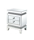 ACME Lotus Accent Table, Mirrored & Faux Crystals Inlay FredCo