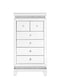 ACME Lotus Cabinet, Mirrored & Faux Crystals Inlay FredCo