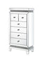 ACME Lotus Cabinet, Mirrored & Faux Crystals Inlay FredCo