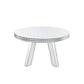 ACME Lotus Coffee Table, Mirrored & Faux Crystals FredCo