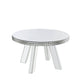 ACME Lotus Coffee Table, Mirrored & Faux Crystals FredCo