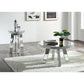 ACME Lotus Coffee Table, Mirrored & Faux Crystals FredCo