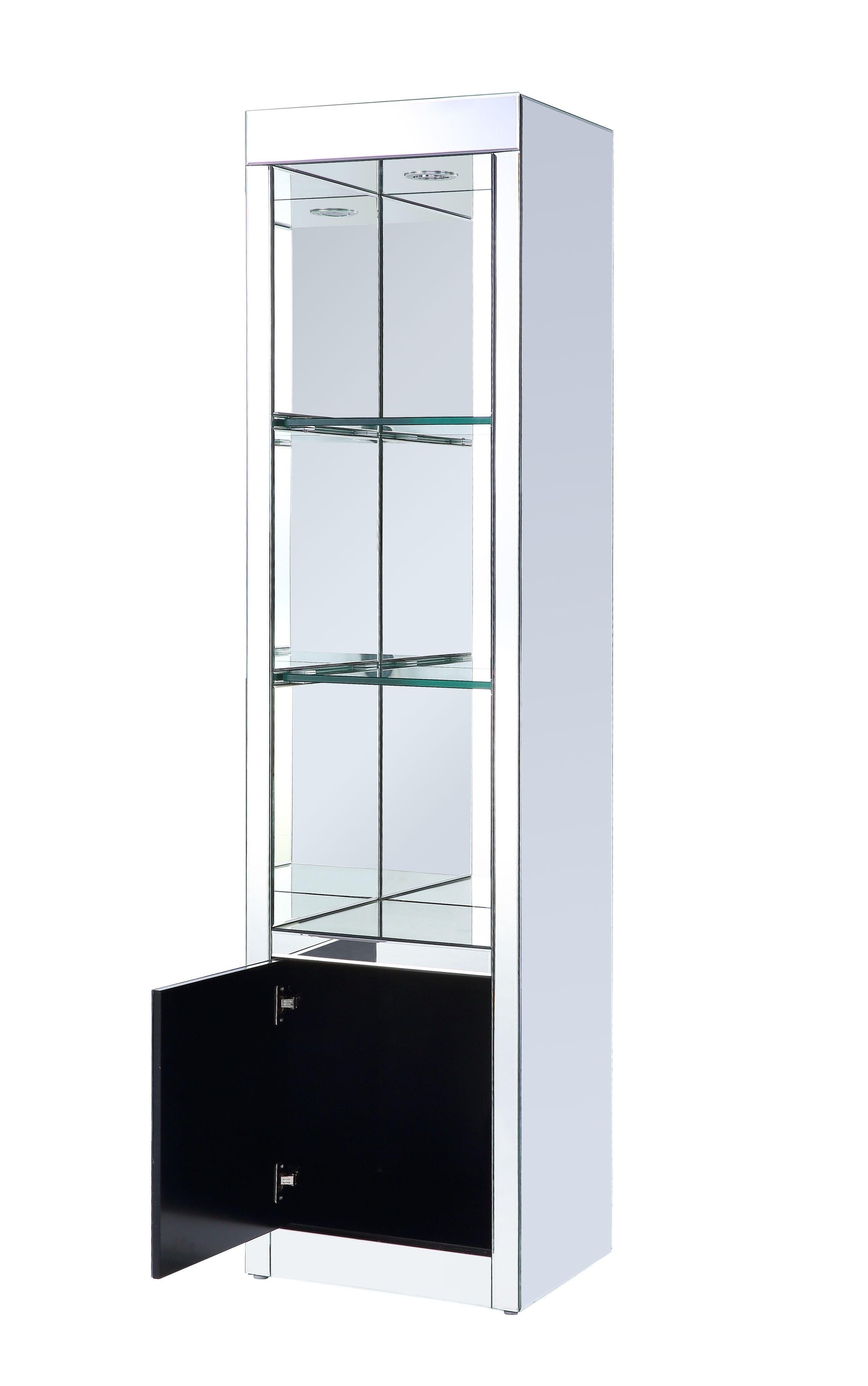 ACME Lotus Side Pier (Left), LED, Mirrored & Faux Crystals FredCo