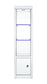 ACME Lotus Side Pier (Left), LED, Mirrored & Faux Crystals FredCo