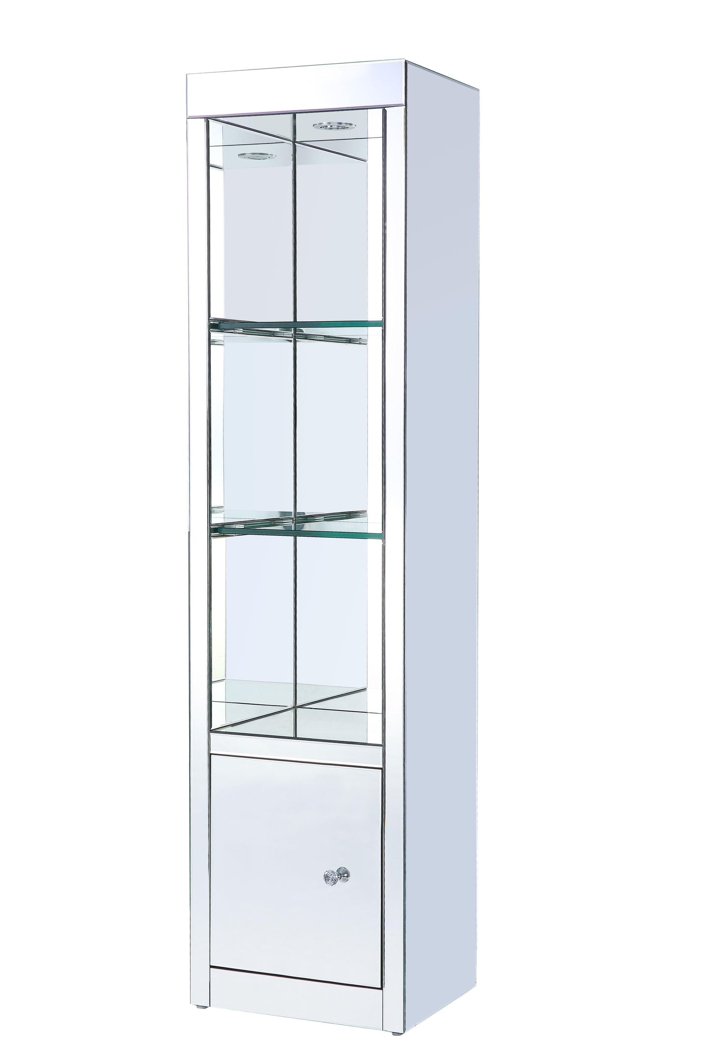 ACME Lotus Side Pier (Left), LED, Mirrored & Faux Crystals FredCo