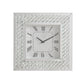 ACME Lotus Wall Clock, Mirrored & Faux Crystals FredCo