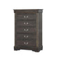 ACME Louis Philippe Chest, Dark Gray FredCo