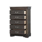 ACME Louis Philippe Chest, Dark Gray FredCo