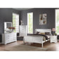ACME Louis Philippe Eastern King Bed, White 23827EK FredCo