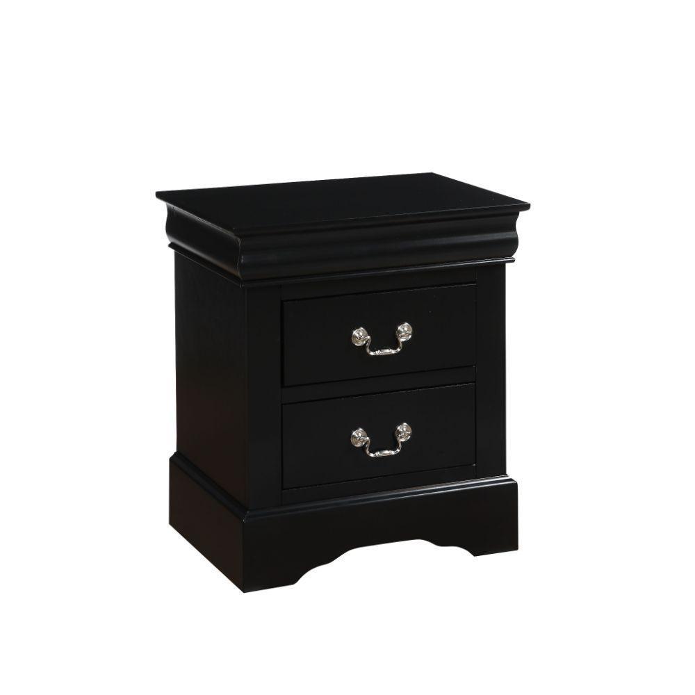 ACME Louis Philippe III Nightstand, Black FredCo
