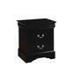 ACME Louis Philippe III Nightstand, Black FredCo