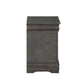 ACME Louis Philippe Nightstand, Dark Gray FredCo