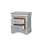 ACME Louis Philippe Nightstand, Platinum FredCo
