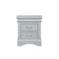 ACME Louis Philippe Nightstand, Platinum FredCo