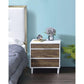 ACME Lurel Accent Table, White & Weathered Oak FredCo