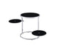 ACME Lynch Side Table, Black & Chrome Finish FredCo