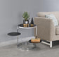 ACME Lynch Side Table, Black & Chrome Finish FredCo