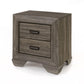 ACME Lyndon Nightstand, Weathered Gray Grain FredCo
