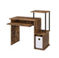 ACME Lyphre Computer Desk, Weathered Oak & Black Finish FredCo