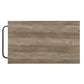 ACME Macaria Kitchen Island, Rustic Oak & Black Finish FredCo
