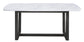 ACME Madan Dining Table, Marble Top & Weathered Gray Finish FredCo
