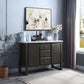 ACME Madan Server, Gray Oak Finish FredCo