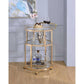 ACME Madelina Serving Cart, Gold & Clear Glass FredCo