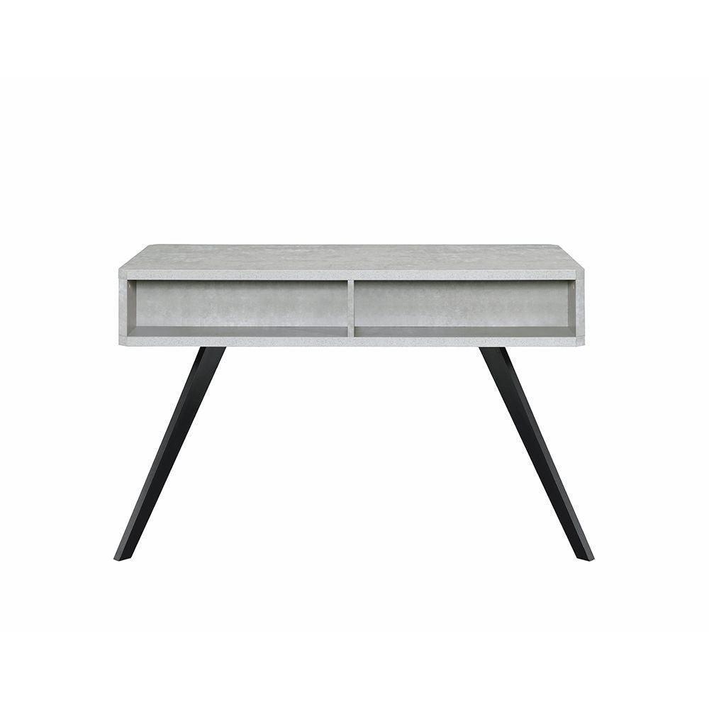 ACME Magna Desk, Faux Concrete & Black FredCo