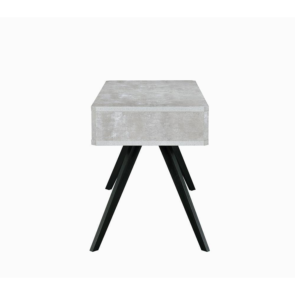 ACME Magna Desk, Faux Concrete & Black FredCo