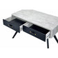 ACME Magna Desk, Faux Concrete & Black FredCo