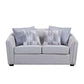 ACME Mahler Loveseat w/4 Pillows, Beige Linen FredCo
