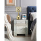 ACME Maisha Accent Table Mirrored & Faux Crystals FredCo