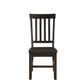ACME Maisha Side Chair (Set-2), Rustic Walnut FredCo