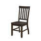 ACME Maisha Side Chair (Set-2), Rustic Walnut FredCo