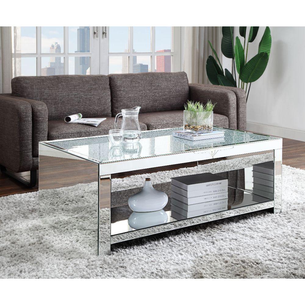ACME Malish Coffee Table, Mirrored FredCo