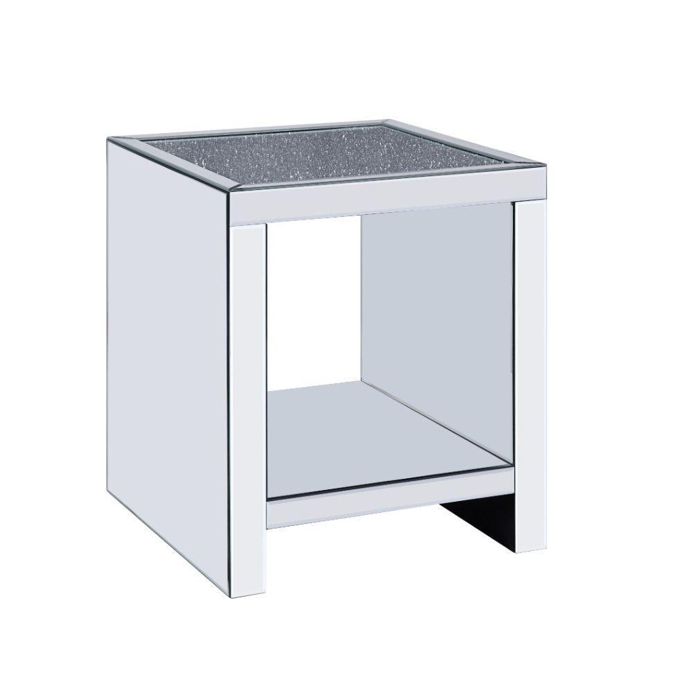 ACME Malish End Table, Mirrored FredCo