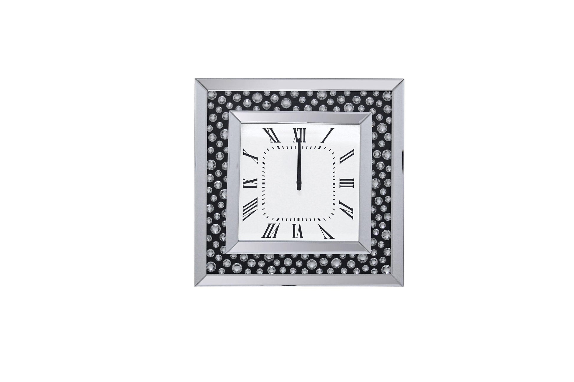 ACME Marku Wall Clock, Mirrored FredCo