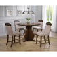 ACME Maurice Counter Height Table, Oak FredCo